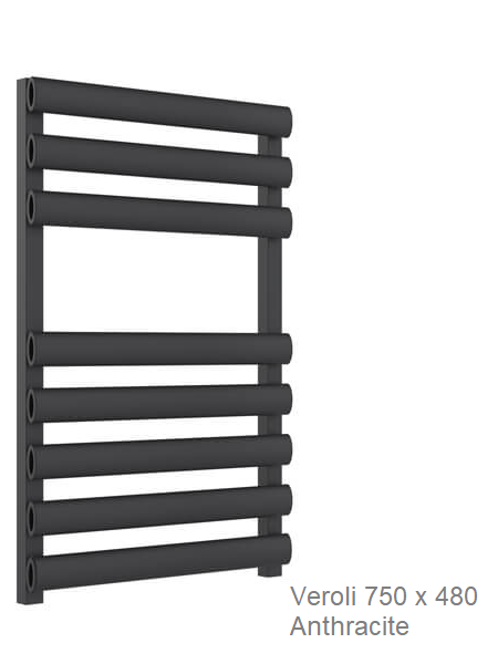 Veroli Aluminium Towel Rail 750 x 480